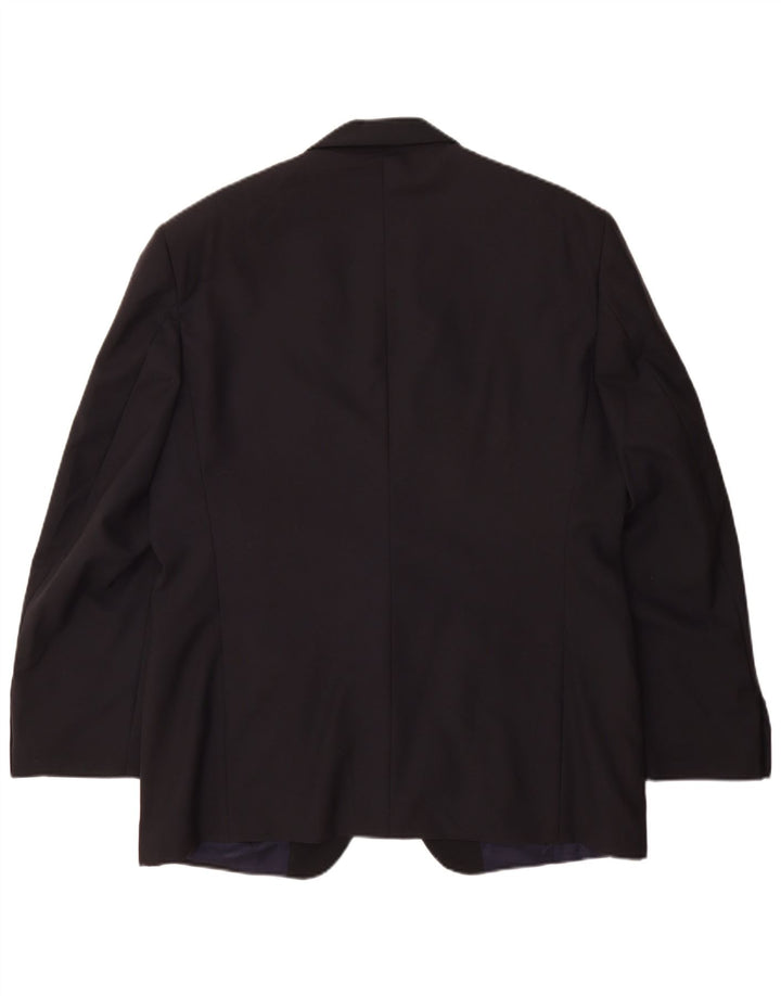 Ferre Chaqueta tipo blazer con 1 botón para hombre IT 54 2XL Lana virgen azul marino