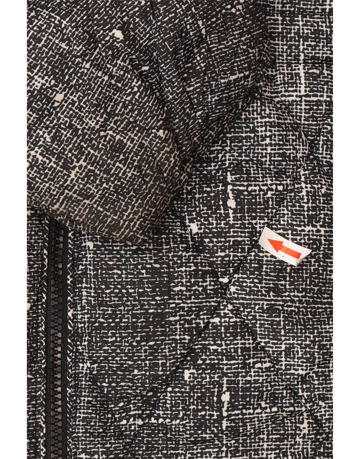 Marks & Spencer Chaqueta acolchada para mujer UK 20 2XL Poliéster moteado negro