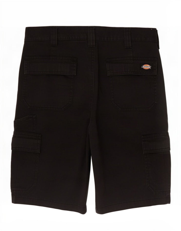 Dickies Pantalones cortos cargo para hombre medianos W32 Poliéster negro
