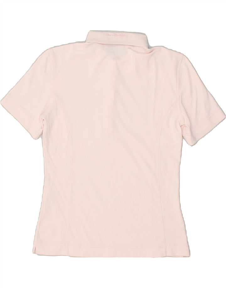 CHERVO Womens Polo Shirt IT 40 Small Pink Polyamide | Vintage Chervo | Thrift | Second-Hand Chervo | Used Clothing | Messina Hembry 