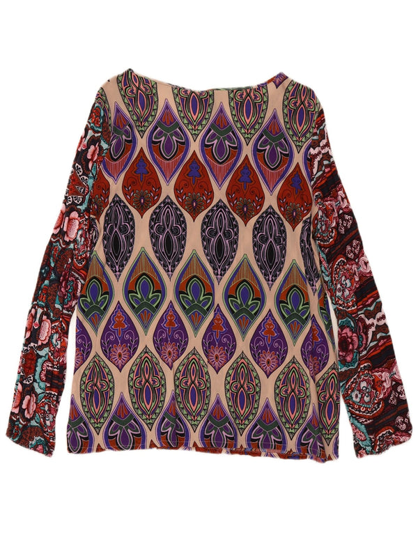 DESIGUAL Blusa de manga larga para mujer UK 40 XL Paisley multicolor