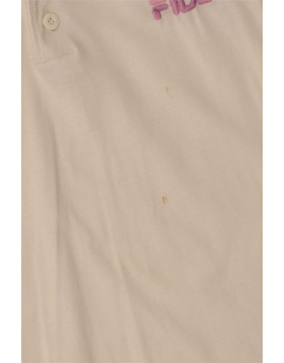 Fila Polo gráfico para hombre IT 52 Large White Cotton