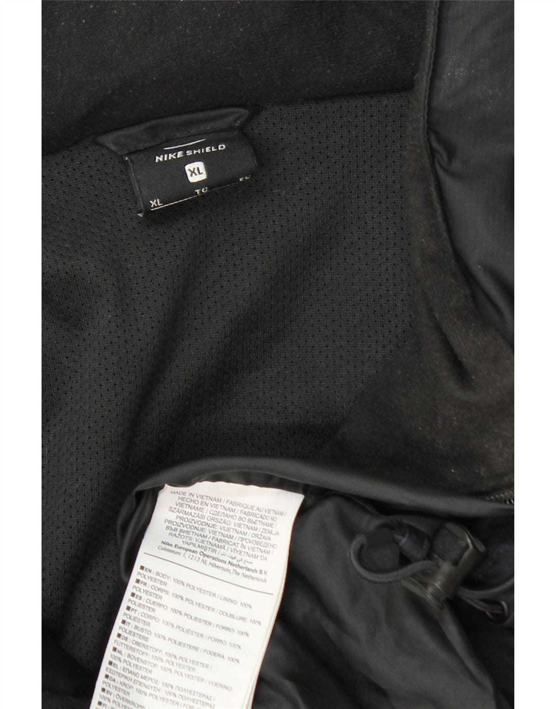 Nike Chaqueta impermeable con capucha para hombre UK 42 XL Gris Poliéster