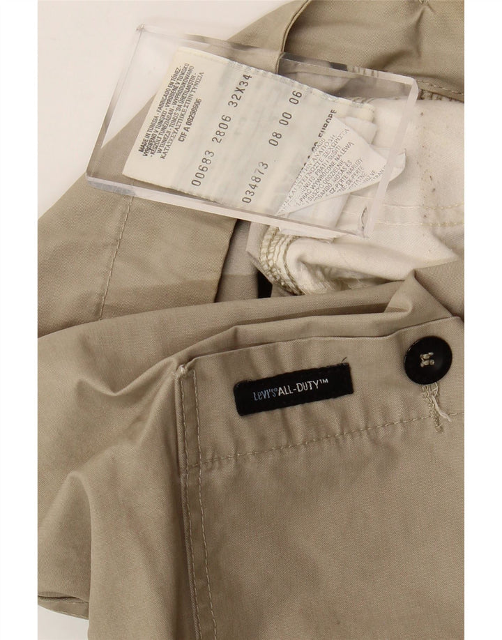 Pantalones cargo rectos Levi's para hombre W32 L31 Algodón beige