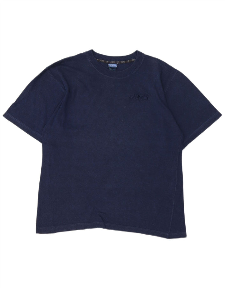 Camiseta Asics Hombre Top Medium Azul Marino Algodón