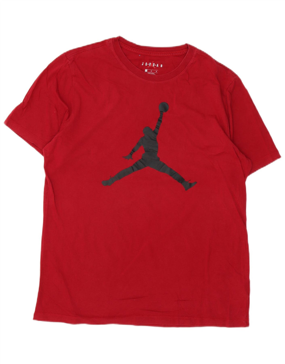 Jordan - Camiseta gráfica para hombre, talla grande, algodón rojo