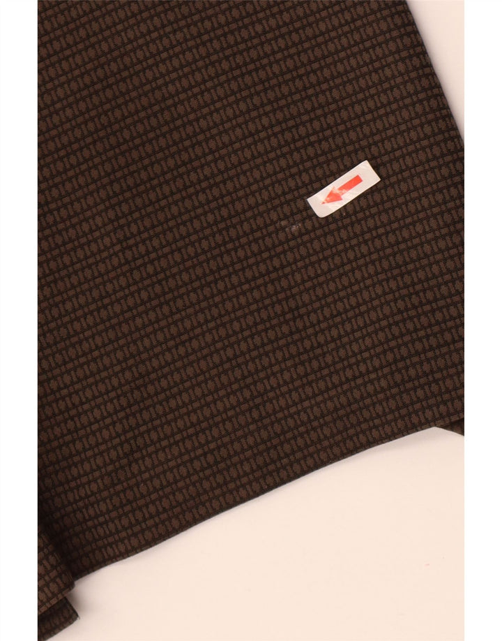Falda lápiz para mujer Marks & Spencer W32 Poliéster geométrico marrón grande