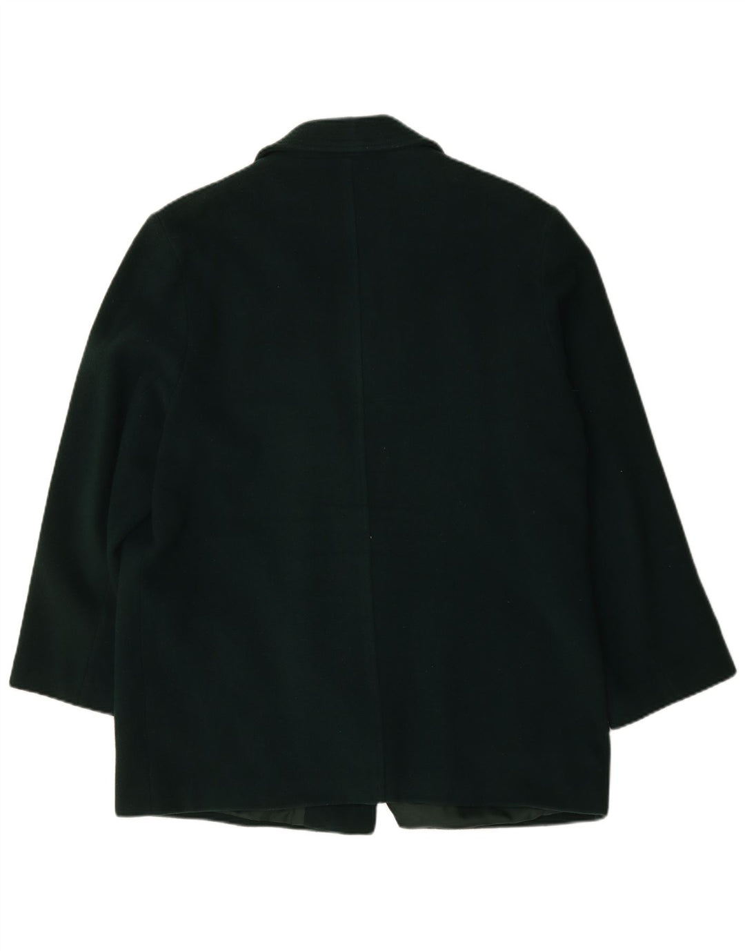 Vintage mujer oversize abrigo de doble pecho Reino Unido 18 XL verde nueva lana