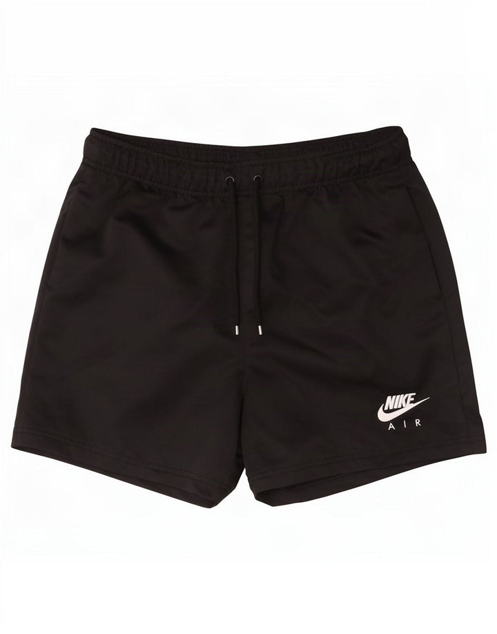 Nike - Pantalones cortos deportivos para hombre, talla pequeña, poliéster negro