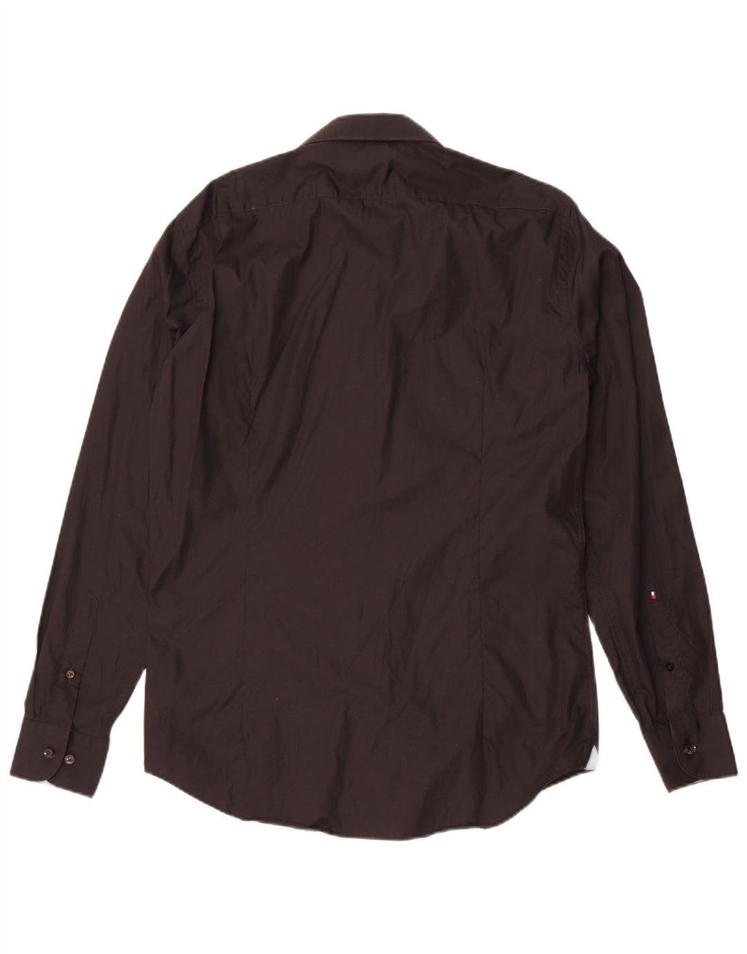 Tommy Hilfiger Camisa ajustada a medida para hombre Talla 40 Mediana Algodón negro