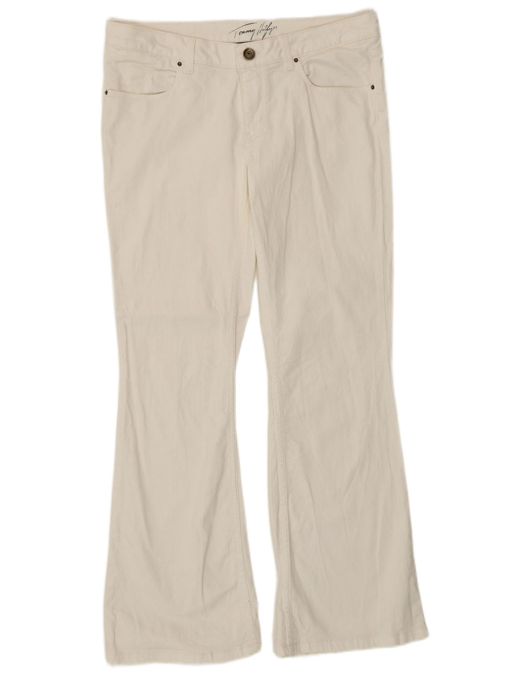 TOMMY HILFIGER Vaqueros Bootcut para Mujer W30 L30 Algodón Blanco