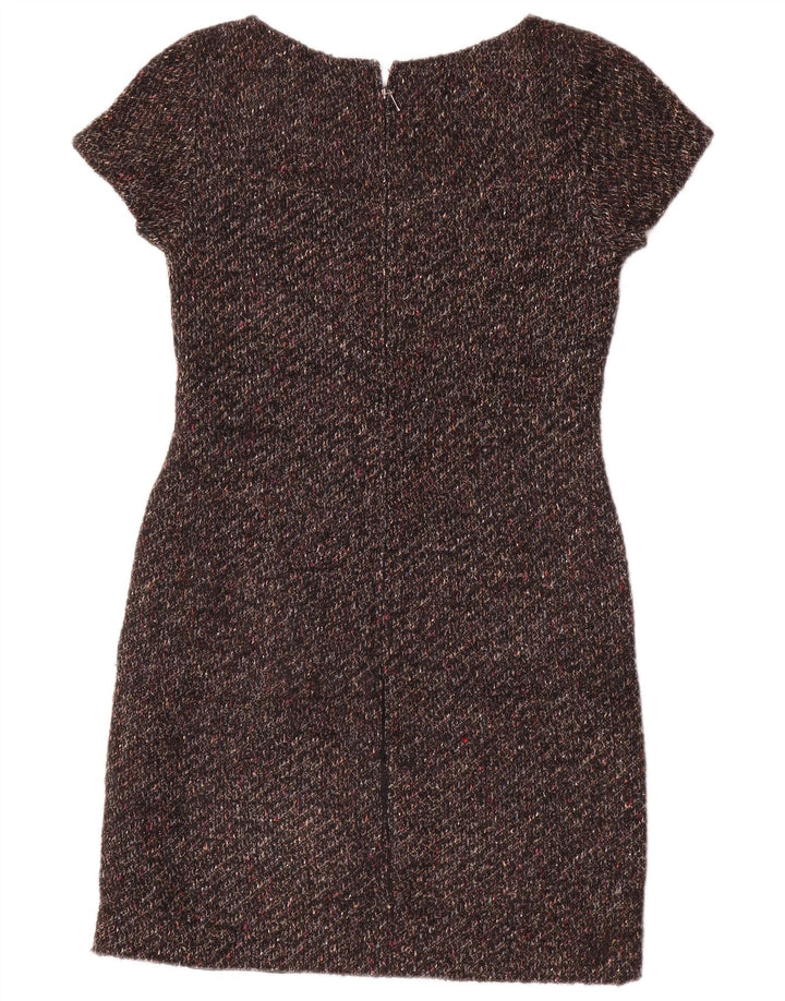 Vestido tubo para mujer Jigsaw UK 8 Small Lana moteada marrón