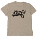 Levi's Camiseta gráfica para hombre Top de algodón moteado en gris medio