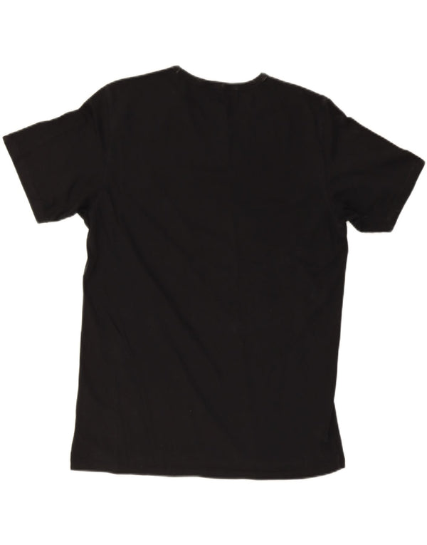 LEE Camiseta gráfica para hombre Top grande de algodón negro