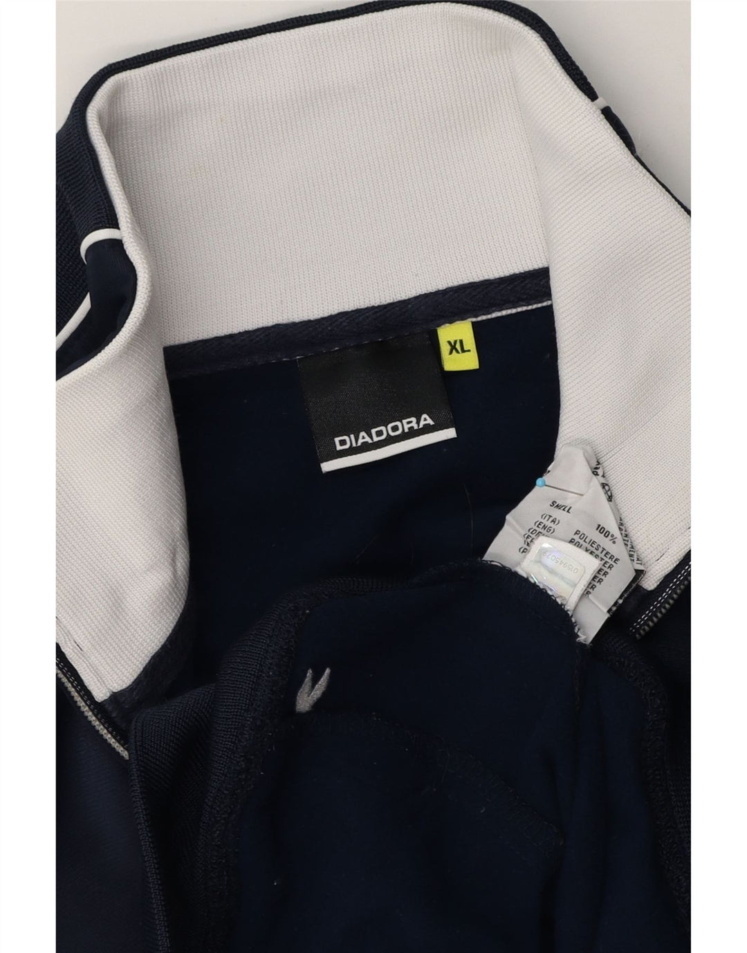 Diadora Hombre Chándal Top Chaqueta XL Azul Marino Poliéster