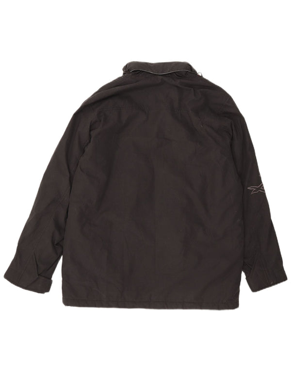 Billabong Chaqueta cortavientos con capucha gráfica para mujer US 14 XL Negro Rayas