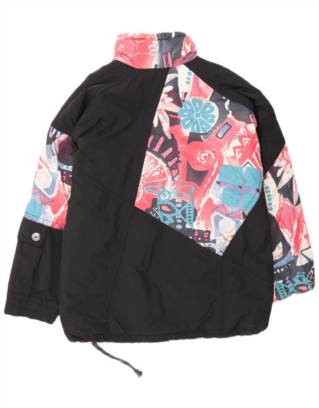 MAIER Chaqueta cortavientos de gran tamaño para hombre UK 6 XS Negro Floral