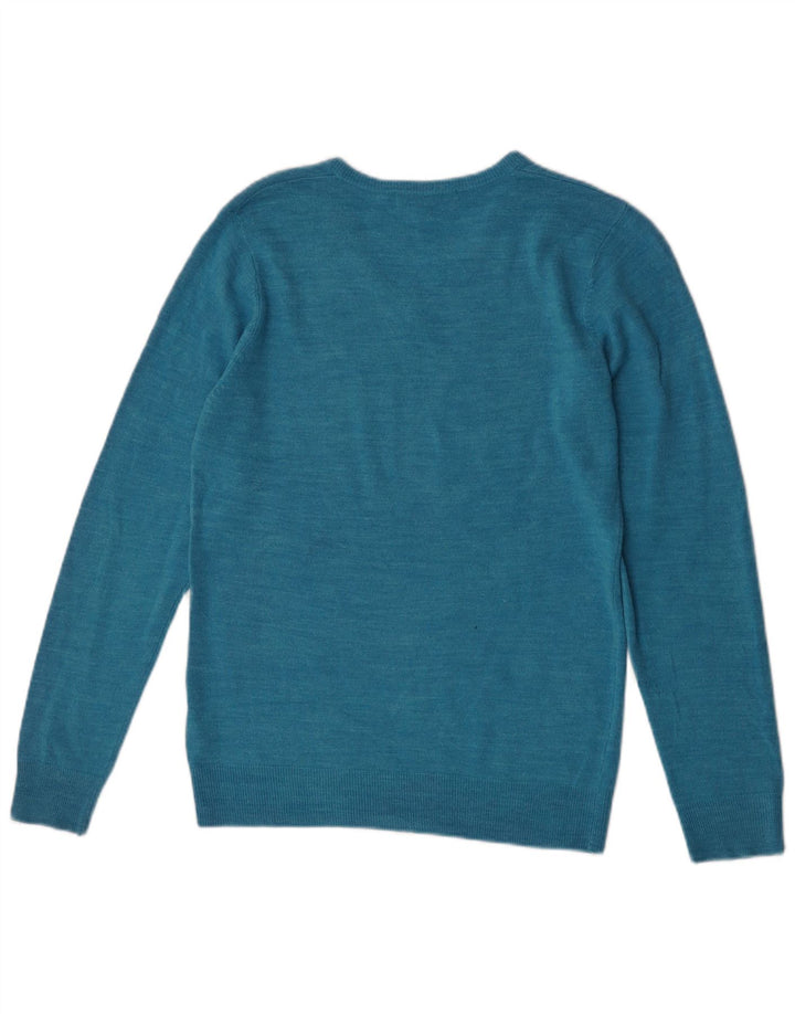 Marks & Spencer Suéter con Cuello en V para Hombre Pequeño Turquesa Moteado