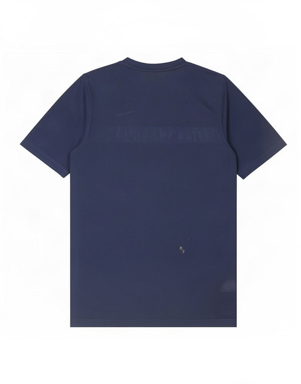Camiseta Nike Dri Fit para hombre con bloques de color azul marino mediano