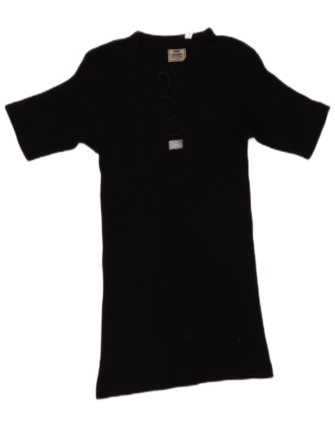 Levi's Camiseta para mujer Top UK 8 Small Black Cotton