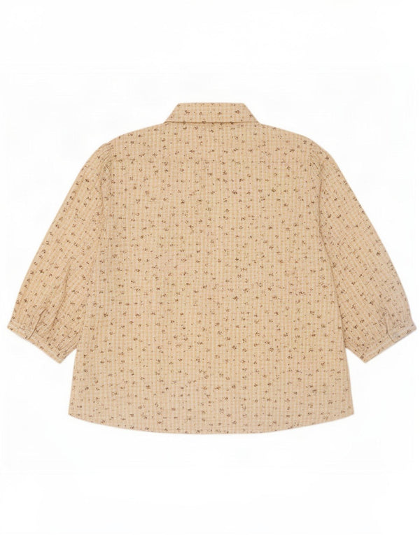 Blusa tipo camisa de manga 3/4 para mujer de Fat Face UK 44 Grande Algodón floral amarillo