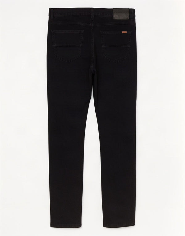 Zara Mens Skinny Casual Pantalones EU 42 Large W32 L30 Negro