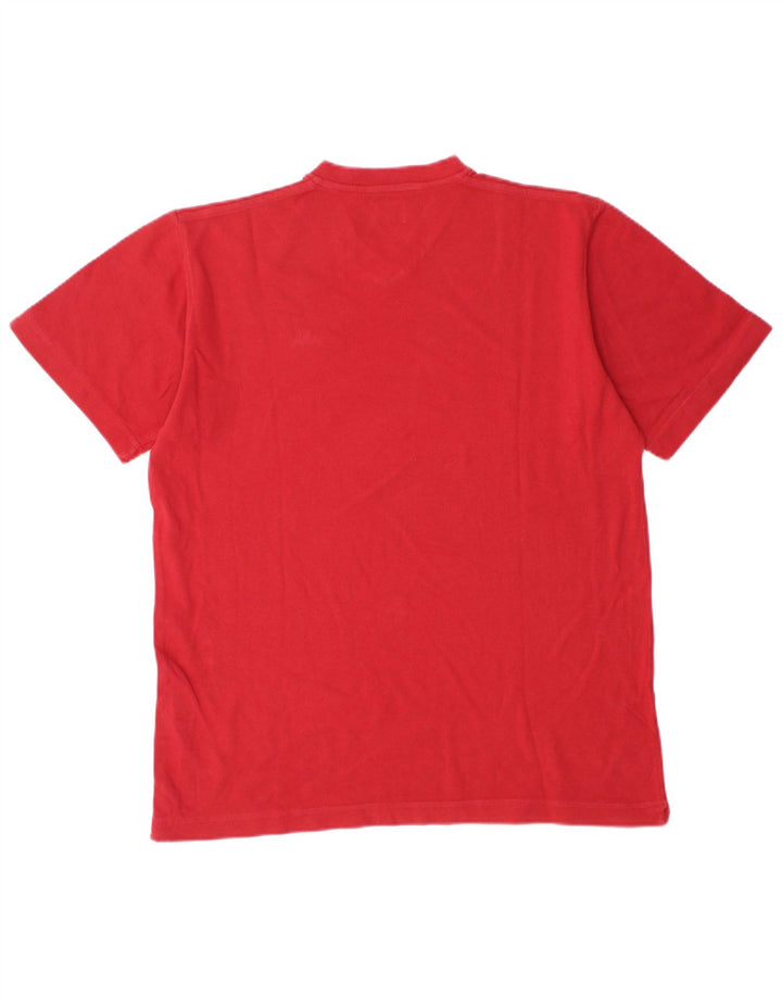 Kappa Hombre Camiseta Top Small Rojo Algodón