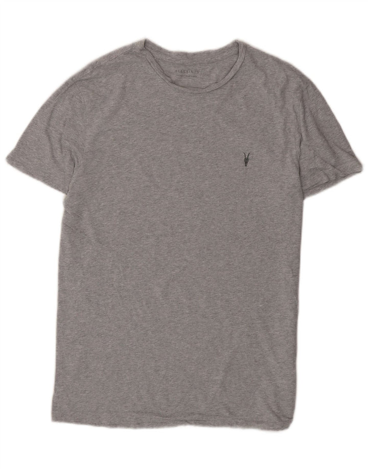 Camiseta All Saints Hombre Top Small Gris Algodón