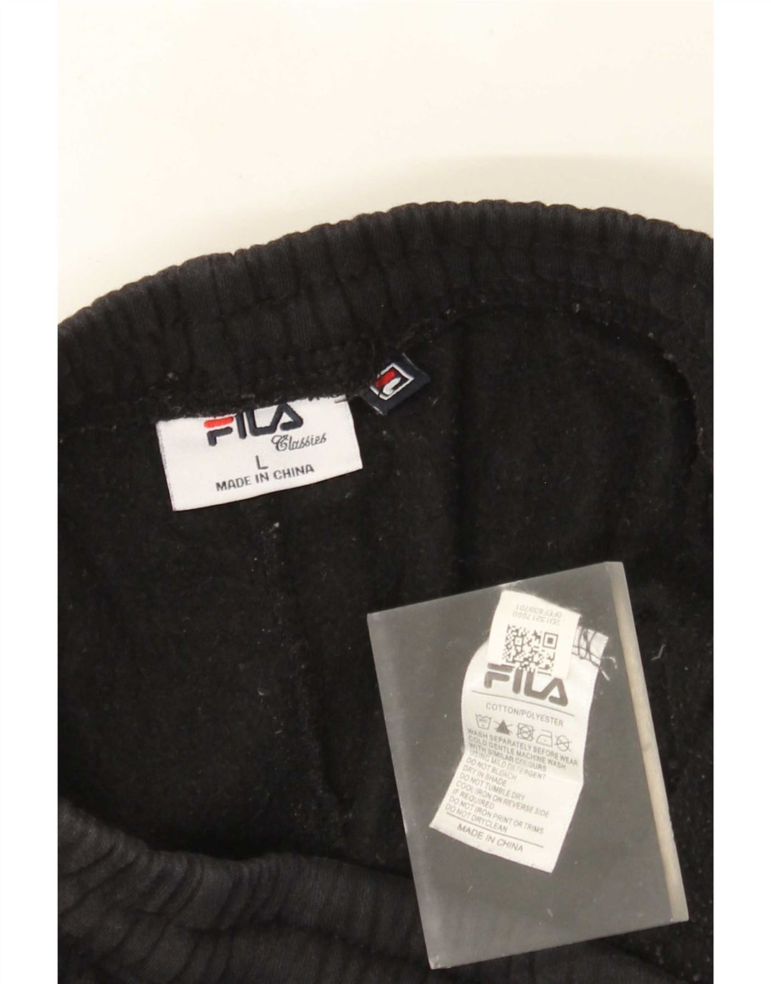Fila Hombre Pantalones De Chándal Joggers Grande Algodón Negro