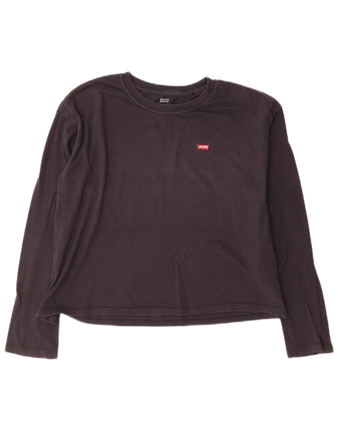 Levi's Top corto para mujer de manga larga UK 44 Algodón azul marino mediano