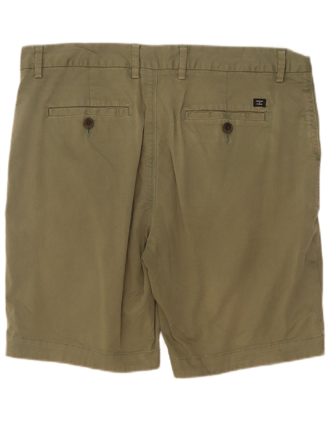 Superdry Pantalones cortos chinos para hombre W34 Large Algodón verde