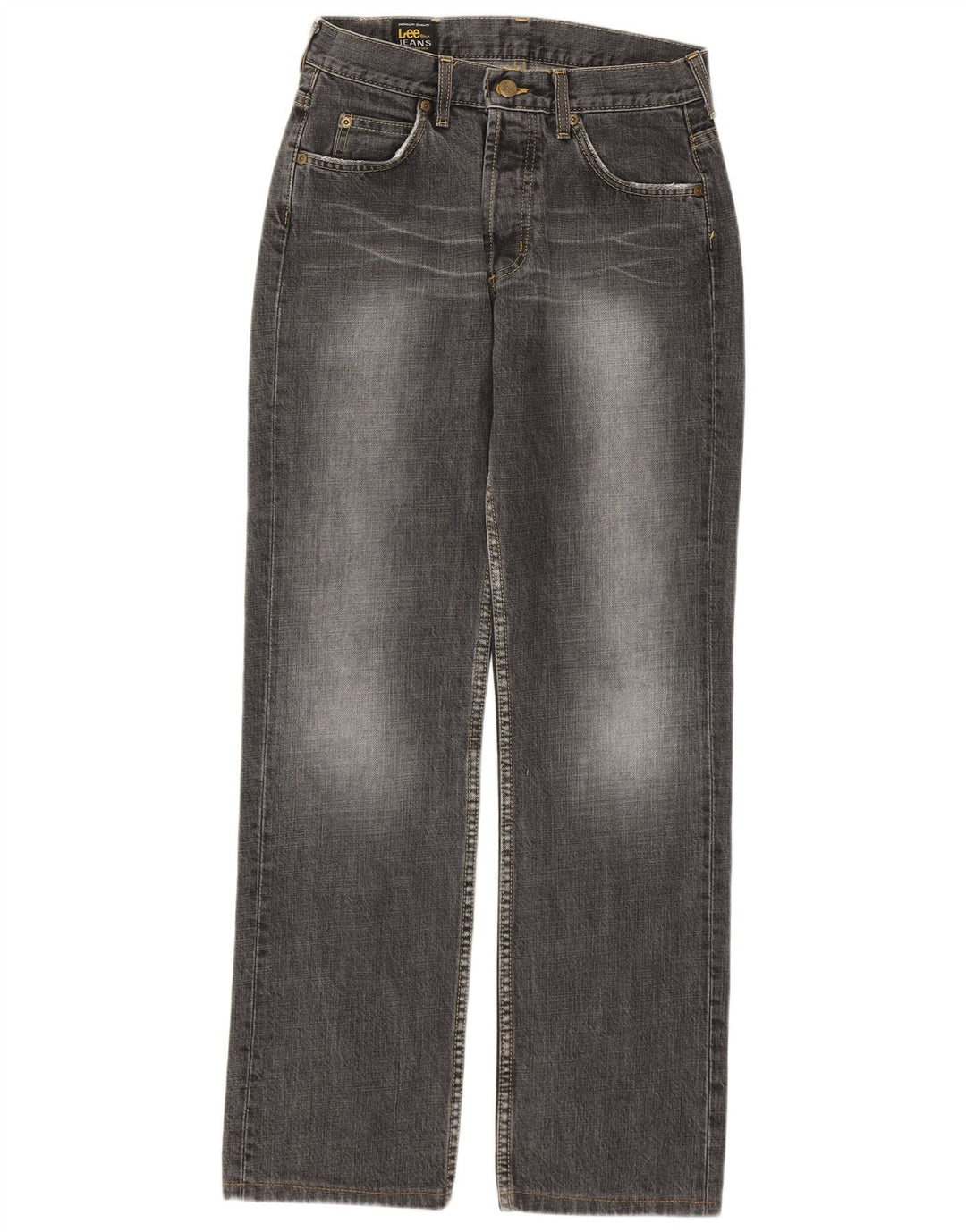 Vaqueros Lee Mujer Rectos W29 L32 Algodón Gris