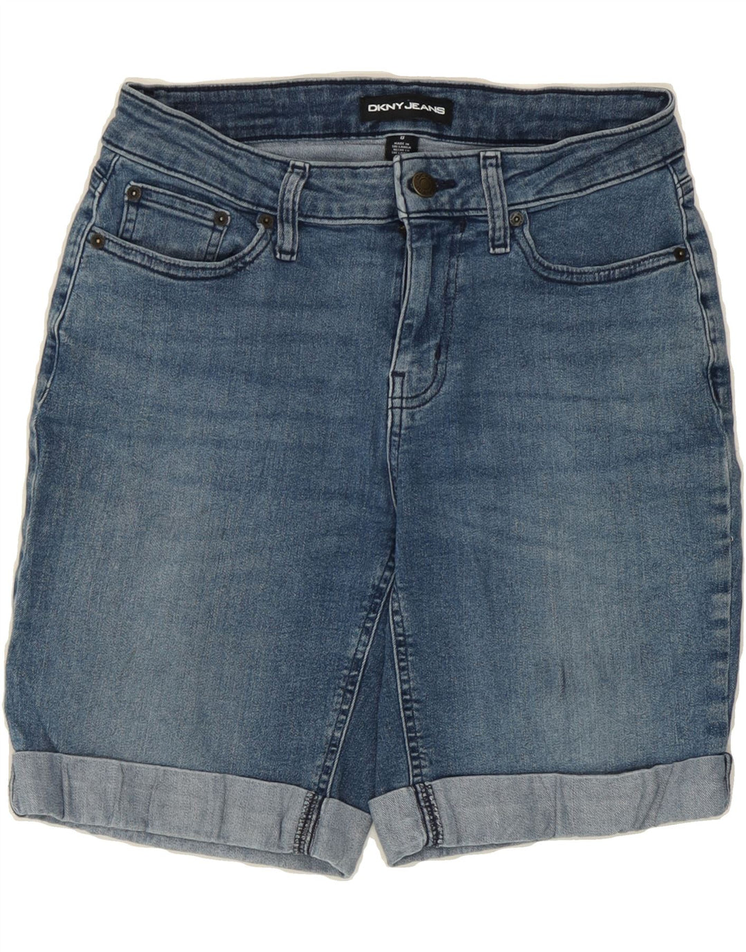 DKNY Womens Denim Shorts US 8 Medium W28 Blue Cotton Vintage Dkny and Second-Hand Dkny from Messina Hembry 