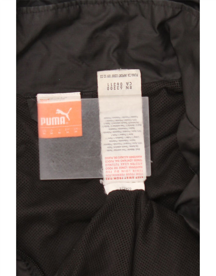 PUMA Chaqueta impermeable con capucha para hombre UK 38 Medium Black Nylon