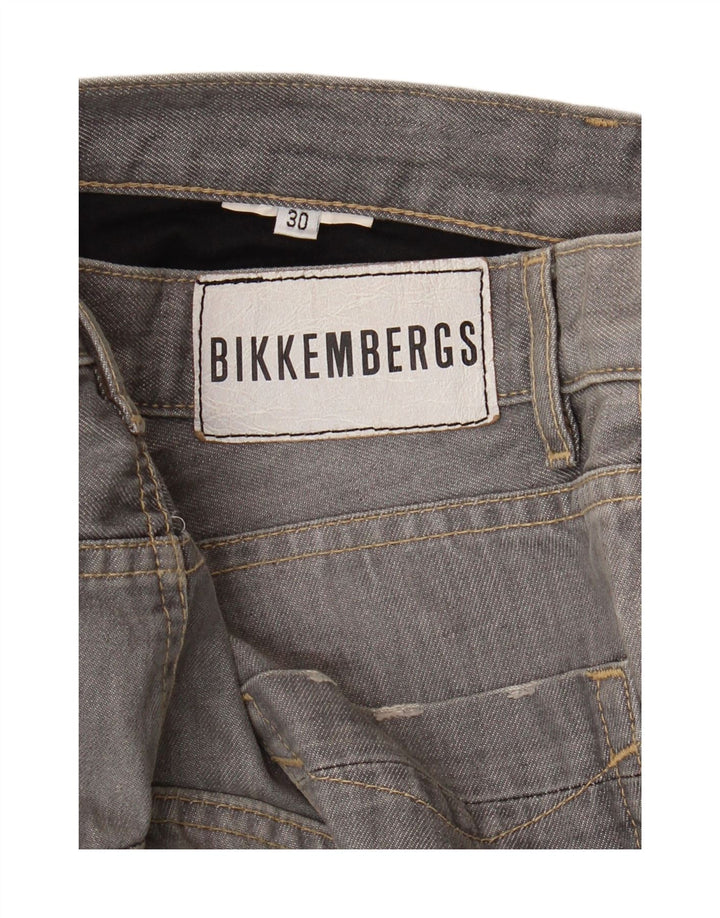 BIKKEMBERGS Womens Straight Jeans W30 L30 Grey Vintage Bikkembergs and Second-Hand Bikkembergs from Messina Hembry 