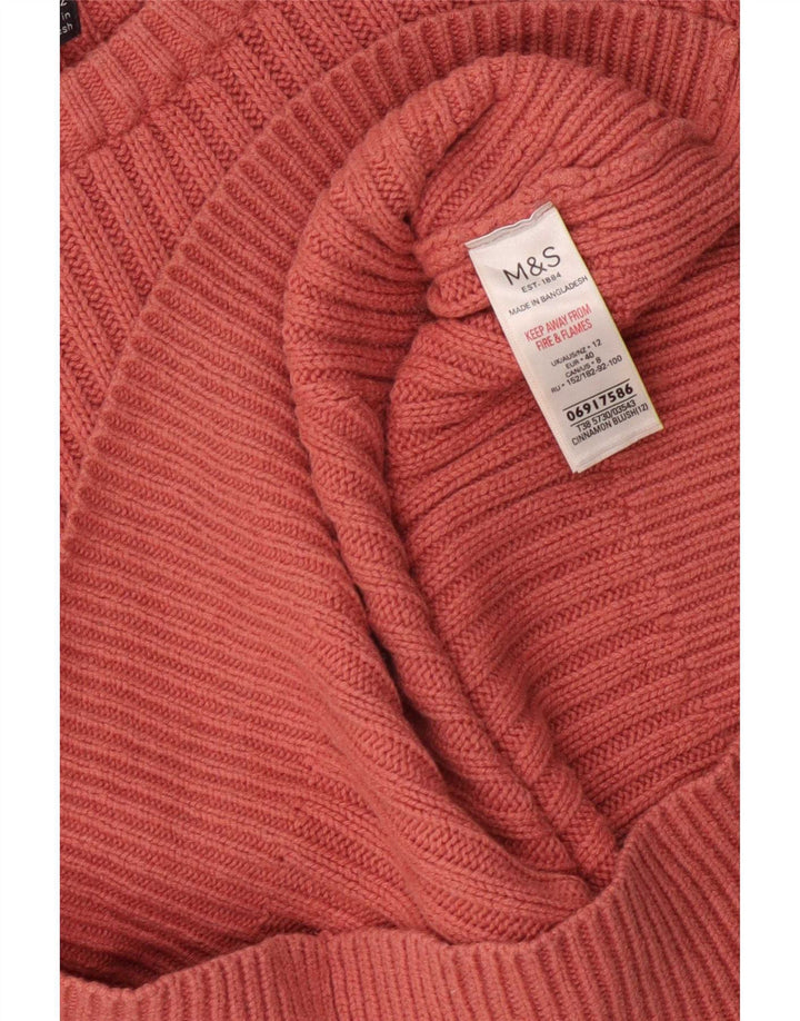 Marks & Spencer - Jersey para mujer con cuello barco, talla 40, color rosa medio