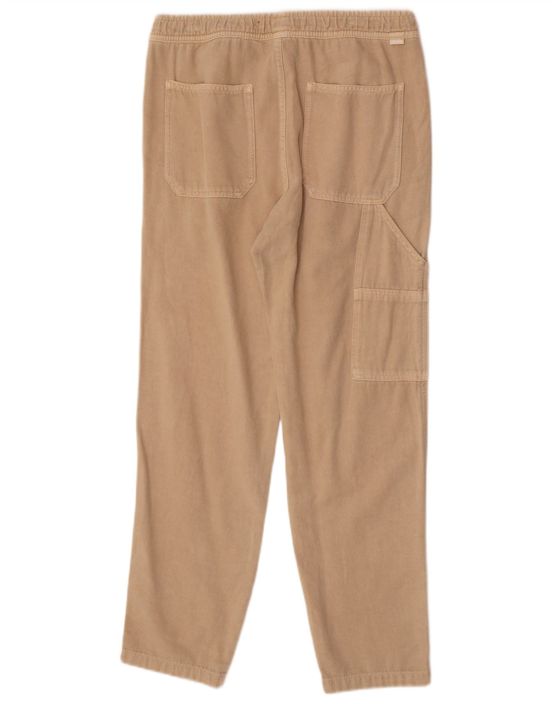 Zara Hombre Pantalón Cargo Recto Mediano W31 L30 Algodón Beige