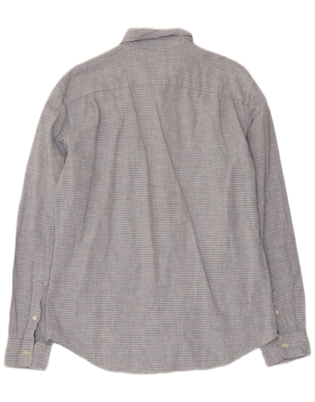 Camisa Gap de corte estándar para hombre con rayas diplomáticas en gris medio