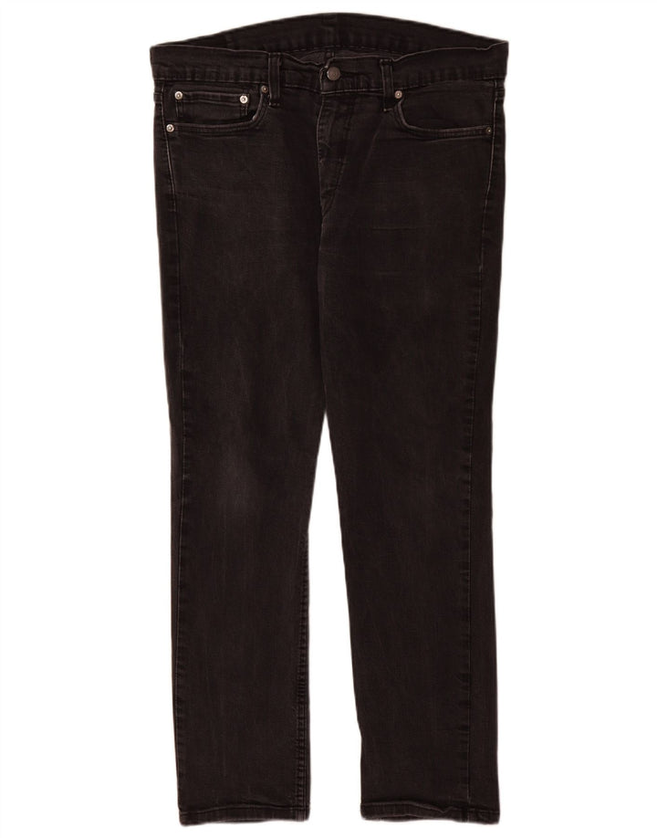 Levi's Hombre 511 Slim Jeans W36 L30 Algodón Negro