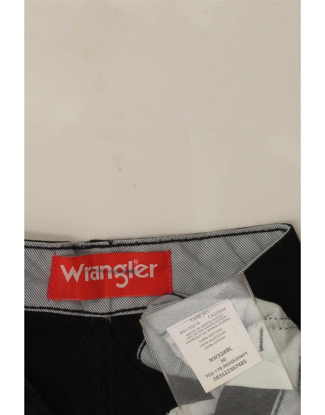 Wrangler Pantalones cortos cargo para hombre W30 Algodón negro mediano