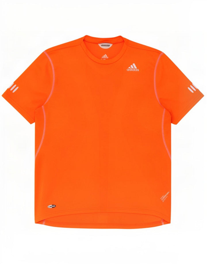 Adidas Hombre Climacool Camiseta Top Medio Naranja Poliéster