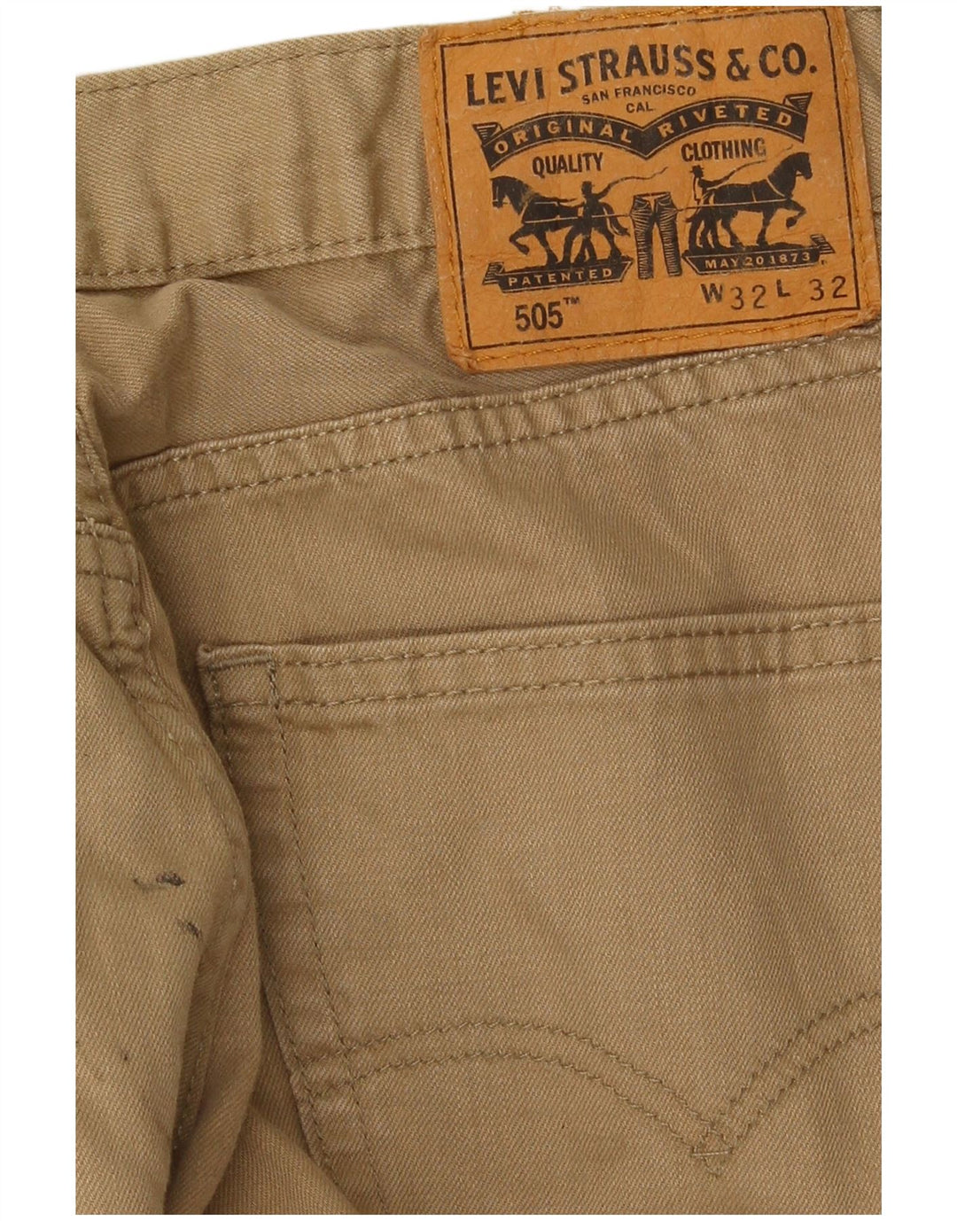 Levi's Vaqueros rectos 505 para hombre W32 L32 Beige