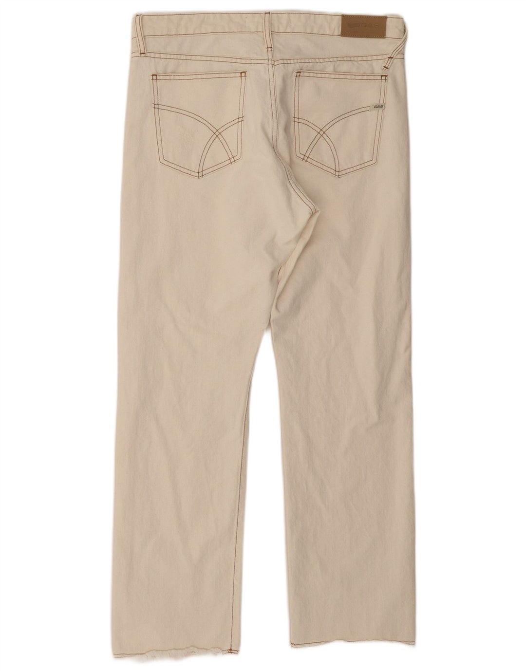 Vaqueros rectos para hombre Gas W31 L28 Algodón blanco