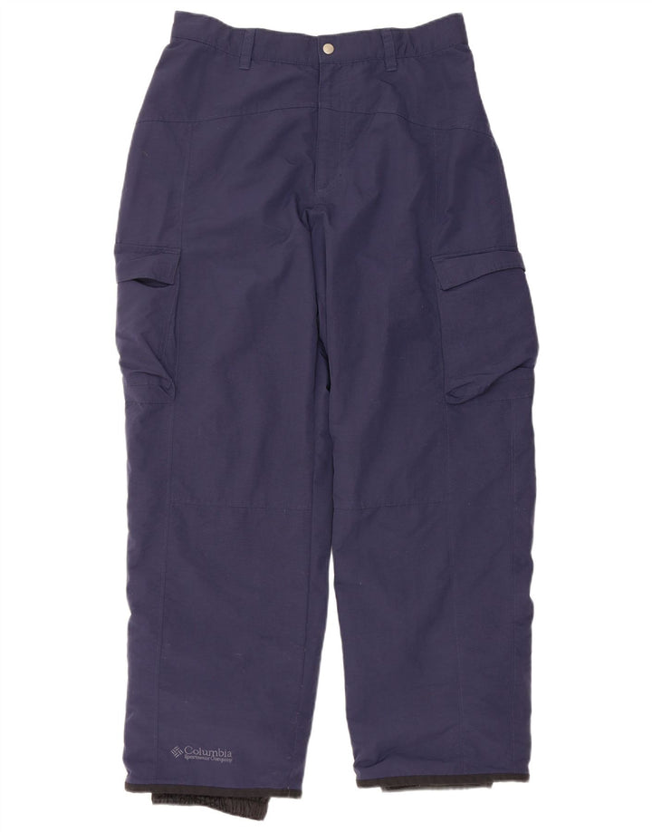 Pantalones de esquí COLUMBIA para hombre nailon azul marino mediano