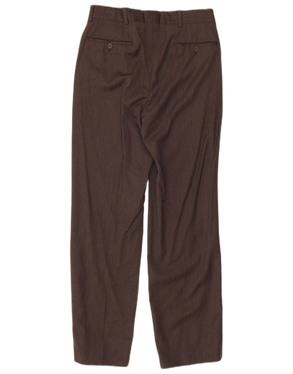 Giorgio Armani Hombre Pantalones Casuales Rectos W28 L29 Marrón