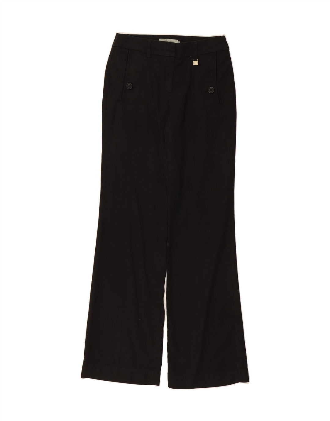 HENRY COTTONS Womens Bootcut Casual Trousers IT 42 Medium W28 L33 Black Vintage Henry Cottons and Second-Hand Henry Cottons from Messina Hembry 