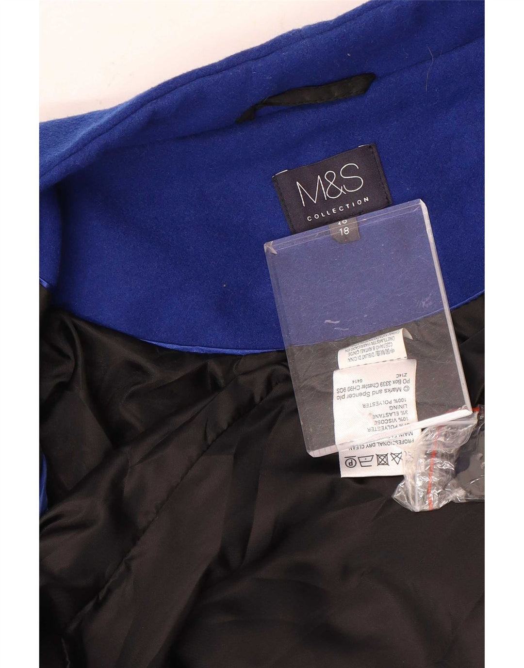 Marks & Spencer Abrigo para mujer ES 40 XL Poliéster azul