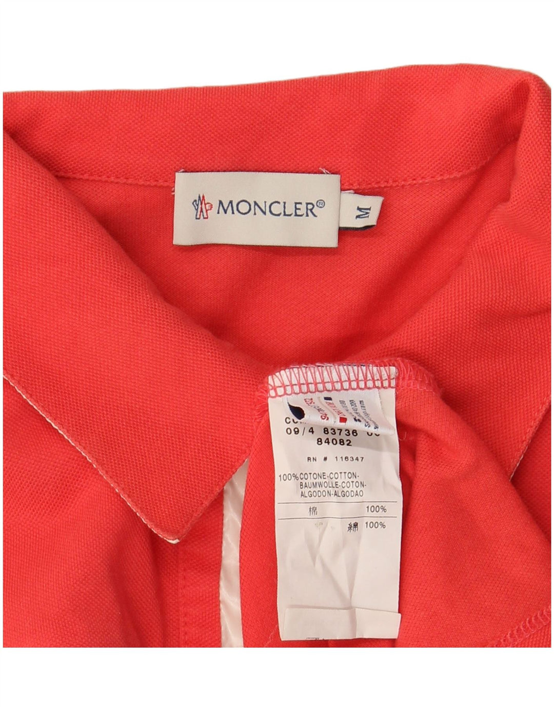 MONCLER Polo para mujer Reino Unido 12 Mediano Rojo