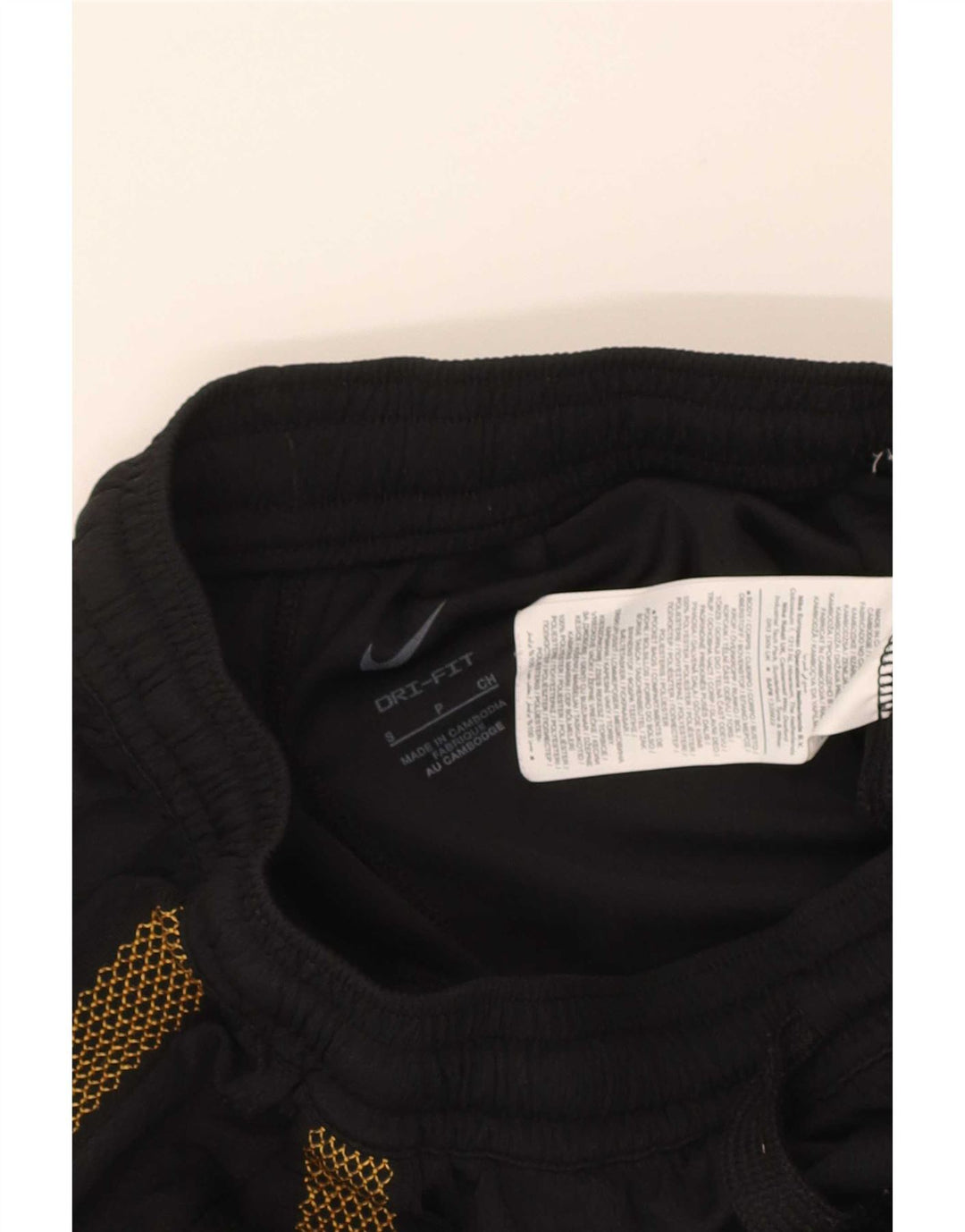 Nike Dri Fit - Pantalones cortos deportivos para hombre, poliéster geométrico, color negro