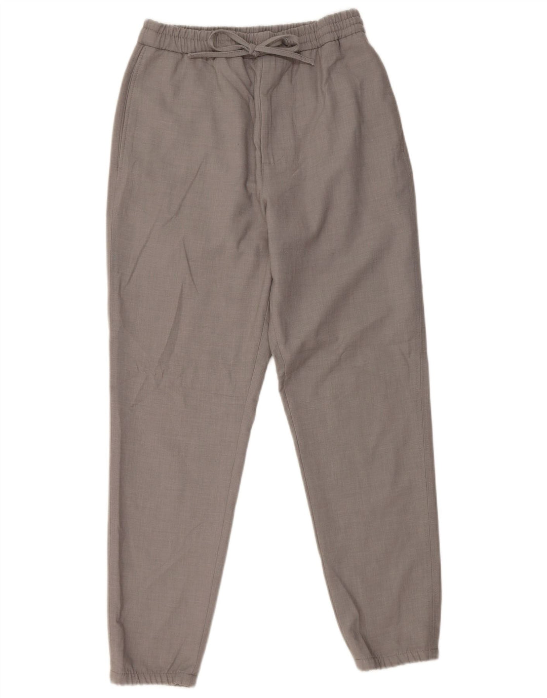 Zara Mens Joggers Chino Pantalones Pequeño W30 L28 Poliéster Gris